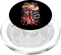 Concierto de Vaquera Occidental para Mujer This Girl Loves Country Music PopSockets PopGrip para MagSafe