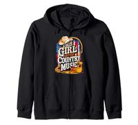 Concierto de Vaquera Occidental para Mujer This Girl Loves Country Music Sudadera con Capucha