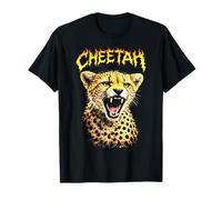 Concierto Musical Cheetah Heavy Metal 80s Animal Rock N Roll Camiseta