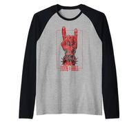 Concierto Rock & Roll Devil's Salute Rocker Camiseta Manga Raglan