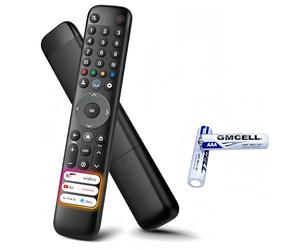 Concise Home Mando Universal para Smart TV T ndroid/Google TV LED LCD, Compatible RC833 RC833F ARC802N RC802N YUI1, 2 Pilas AAA Incluidas, infrarrojo sin configuración