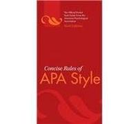 Concise rules of apa style 6th edition