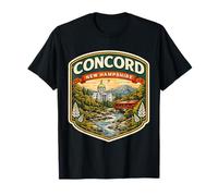 Concord New Hampshire Souvenir City State Capital Vintage Camiseta