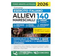 Concorso 140 allievi marescialli esercito italiano. Manuale di teoria e quiz 2026. Nuova ediz. Con espansione online