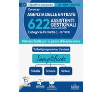 Concorso 622 Assistenti Gestionali Categorie Protette Agenzia delle Entrate: manuale di sintesi e schemi (ObC)