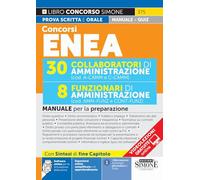 Concorso ENEA - 30 Collaboratori di Amministrazione - 8 Funzionari di Amministrazione - Manuale per la preparazione (Concorsi e abilitazioni)