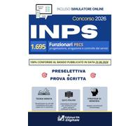 Concorso INPS 2026 | 1695 Funzionari PECS | Funzionario progettazione, erogazione e controllo dei servizi: Quiz, Schede di Ripasso, Strategie di memoria e Simulatore Online