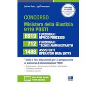 Concorso ministero della Giustizia per la stabilizzazione del PNRR: 6919 Funzionari ufficio processo - 712 Funzionari tecnici-amministrativi - 1488 Assistenti operatori data entry (9119 posti)