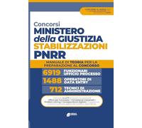 Concorso Ministero della Giustizia Stabilizzazioni PNRR: 6919 funzionari ufficio processo 712 funzionari tecnici-amministrativi 1488 assistenti operatori data entry