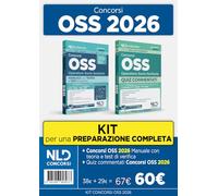 Concorso OSS operatore socio-sanitario 2026. Kit con manuale di teoria + quiz commentati per la preparazione al concorso oss, osa, asa