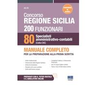 Concorso Regione Sicilia - 200 Funzionari e 80 Specialisti (Codice SAC). Manuale completo per la preparazione alla prova scritta. CONFORME AL BANDO (Concorsi&Esami)