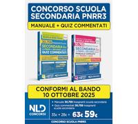 Concorso scuola PNRR3 Secondaria: kit con manuale di teoria + quiz commentati per la preparazione alla prova scritta del concorso scuola 2025-2026. Nuova ediz. Con espansione online