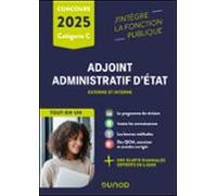 Concours Adjoint Administratif Detat - 2025 - Externe Et Interne (eboo