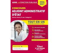 Concours Adjoint administratif d'état: Externe, interne, 3e voie. Catégorie C