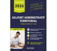 Concours Adjoint administratif territorial - 2026: Tout-en-un - Externe, interne et 3e voie