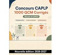 Concours CAPLP : 1000 QCM Corrigés: Pedagogie professionnelle, gestion de t didactique des sequences pour reussir le recrutement enseignant