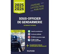 Concours sous-officier de gendarmerie externe et interne: Tout-en-un