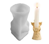 Concrete Candle Molds - Christmas Angel Resin Mould - Silicone Craft Set | Candlestick Holder Mould Artists Beginners Art Teachers Hobbyists Craft Lovers Home Apartment Office Events Workshop