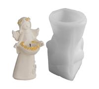 Concrete Candle Molds - Christmas Angel Resin Mould - Silicone Craft Set | Candlestick Holder Mould Artists Beginners Art Teachers Hobbyists Craft Lovers Home Apartment Office Events Workshop