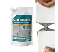 Concrete Crack Filler, 500ml Waterproof Repair Sealant, 8.5x5.43 inches Strong Adhesive and Quick Drying Leak Preventer for Kitchen, Garage, Corners Floors, Sturdy Easy to Apply