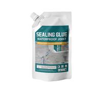 Concrete Crack Filler, Waterproof Repair Sealant, Quick-Drying Leak Preventer, Strong Adhesive Gray Formula, Indoor Outdoor Multi- Use, 8.5x5.43