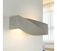 Concreto Aplique Shaney Alargado B: 45cm 2x E27 Moderno Salón Wandleuchte