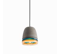 Concreto de cemento industrial Pequeña lámpara de resina de araña de resina coloreada Luz de colgante de lámpara E27 Lámina de colgación de 1 luces Altura de lámpara ajustable Restaurante Iluminación