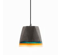 Concreto de cemento industrial Pequeña lámpara de resina de araña de resina coloreada Luz de colgante de lámpara E27 Lámina de colgación de 1 luces Altura de lámpara ajustable Restaurante Iluminación