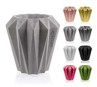 CONCRETTE Macetero de Cemento, Maceta de hormigón, diámetro 9 / diámetro 13 cm, 17 Colores