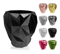 CONCRETTE Macetero de Cemento, Maceta de hormigón geométrico, diámetro de 13 cm, diámetro de 19 cm, diámetro de 24 cm, 17 Colores
