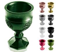 CONCRETTE Macetero de Cemento, Maceta de hormigón, Gris, diámetro de 7 cm, 17 Colores