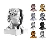 concrette Sujetalibros Ha Ha Hermes Juego de 2 Soporte para Estantería de Arquitectónica, Soporte para Librería, Contador, Sujetalibros Decorativos para Estanterías, 1 par