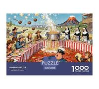 Concurso Internacional de Comer Spaghetti Western Puzzle De Madera Impermeable DIY Puzzles De 1000 Piezas Regalos para Adultos Imposible Rompecabezas Juegos Educativos