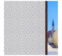 ConCus-T Película de privacidad para ventana con patrón esmerilado, película de encaje decorativa de vidrio, adherencia estática, sin pegamento, calcomanías de vinilo autoadhesivas para ventana, para