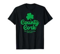 Condado de Cork Irlanda The Rebel County Shamrock Green Camiseta