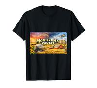 Condado de Montezuma Kansas Gray 67867 Camiseta gráfica económica