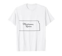 Condado de Montezuma Kansas Gray 67867 Camiseta gráfica económica