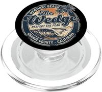 Condado de Orange California Newport Beach Cuña Retro Surf PopSockets PopGrip para MagSafe
