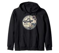 Condado de Orange California Newport Beach Cuña Retro Surf Sudadera con Capucha