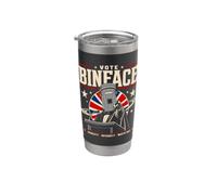 Conde Binface para la elección divertida del primer ministro británico Vaso térmico de acero inoxidable de doble pared