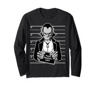 Conde Drácula Monstruo Vampiro Mugshot Manga Larga