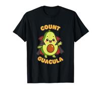 Conde Guacula Kawaii Aguacate Vampiro Guacamole Juego de Palabras de Halloween Camiseta