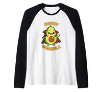 Conde Guacula Kawaii Aguacate Vampiro Guacamole Juego de Palabras de Halloween Camiseta Manga Raglan
