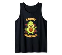 Conde Guacula Kawaii Aguacate Vampiro Guacamole Juego de Palabras de Halloween Camiseta sin Mangas