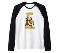 Conde Guacula Lindo Aguacate Vampiro Guacamole Juego de Palabras Halloween Camiseta Manga Raglan