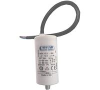 Condensador 12.5 uF µF COMAR de cable (y 2 cables) - Dimensiones 35 X 70 mm - para bombas inmeridas, bomba de piscina, compresor, portales, cortacéspedes, electrodomésticos, etc- Producto europeo