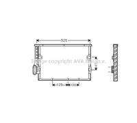 Condensador del aire acondicionado BW5191 AVA QUALITY COOLING para BMW 3