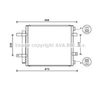 Condensador, aire acondicionado AVA COOLING JR5053D