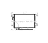 Condensador, aire acondicionado AVA COOLING MSA5435D AVA
