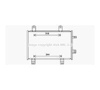 Condensador, aire acondicionado AVA COOLING MZ5284
